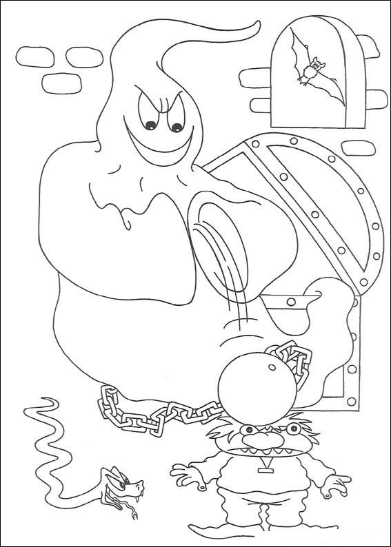 Plansa de colorat cu Halloween 137 43